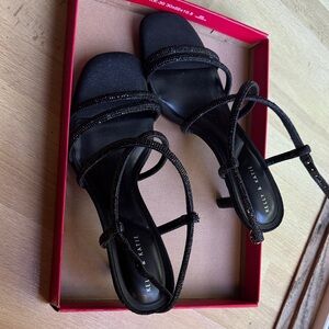 Kelly & Katie Black Strappy Heels